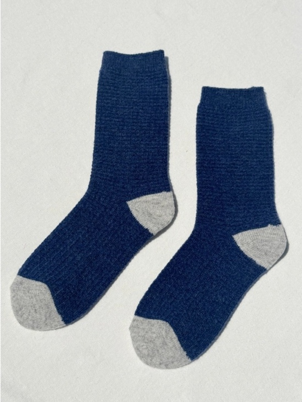 Le Bon Shoppe Wool Waffle Socks: Denim